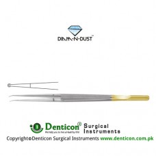 Diam-n-Dust™ Micro Ring Forcep Straight - With Counter Balance Stainless Steel, 18.5 cm - 7 1/4" Diameter 2.0 mm Ø